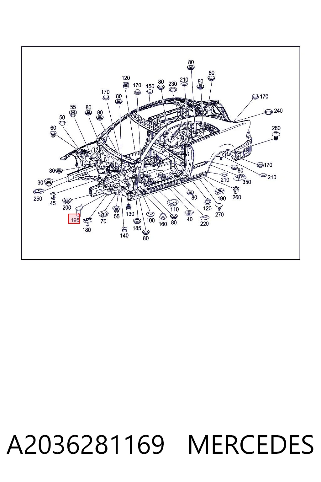 A2036281169 Mercedes