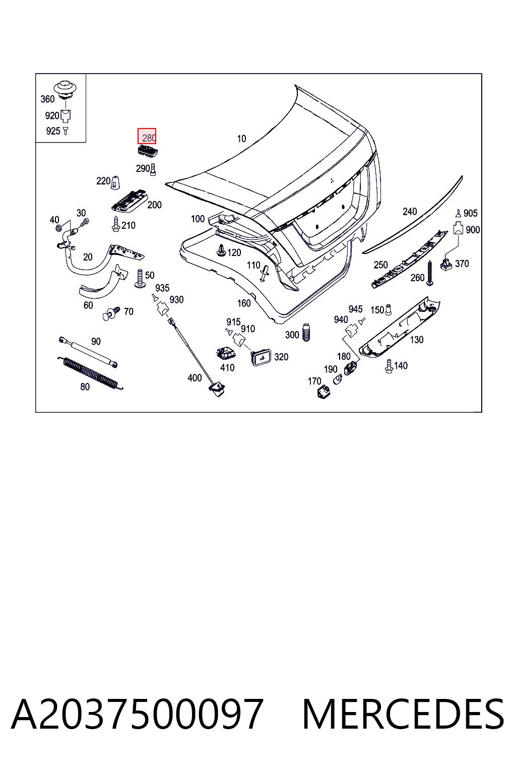 A2037500097 Mercedes