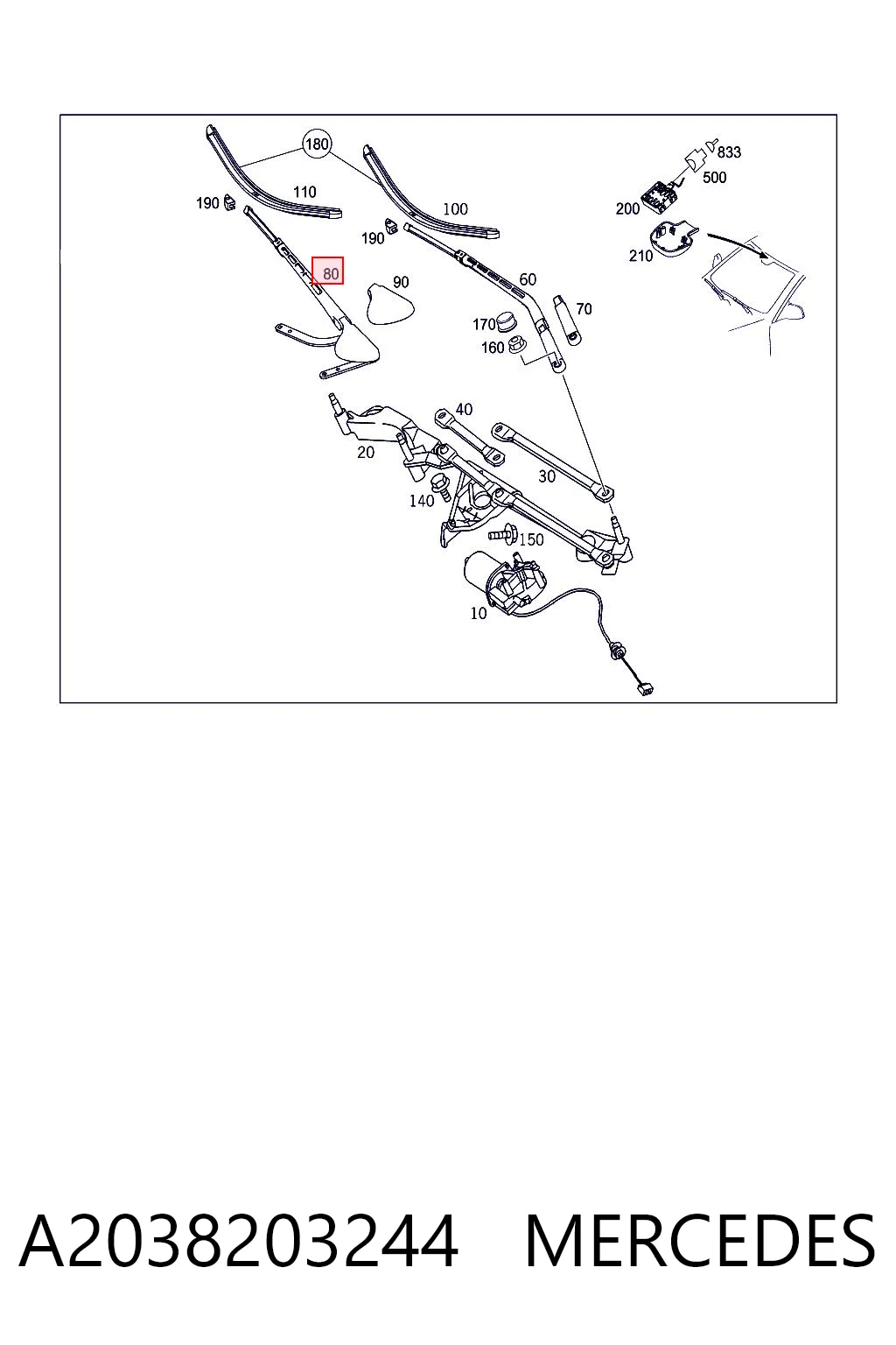 A2038203244 Mercedes
