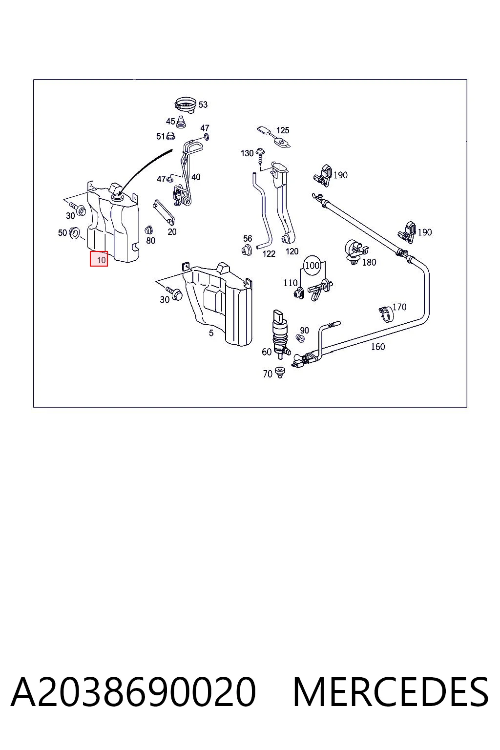 A2038690020 Mercedes