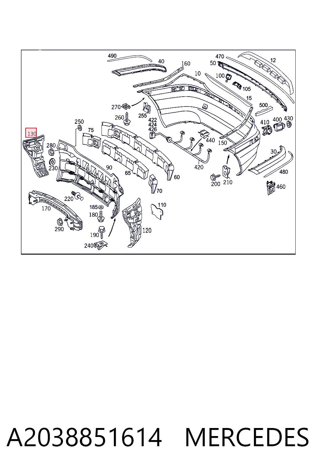 A2038851614 Mercedes
