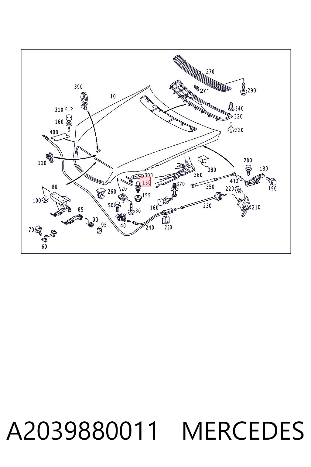 A2039880011 Mercedes