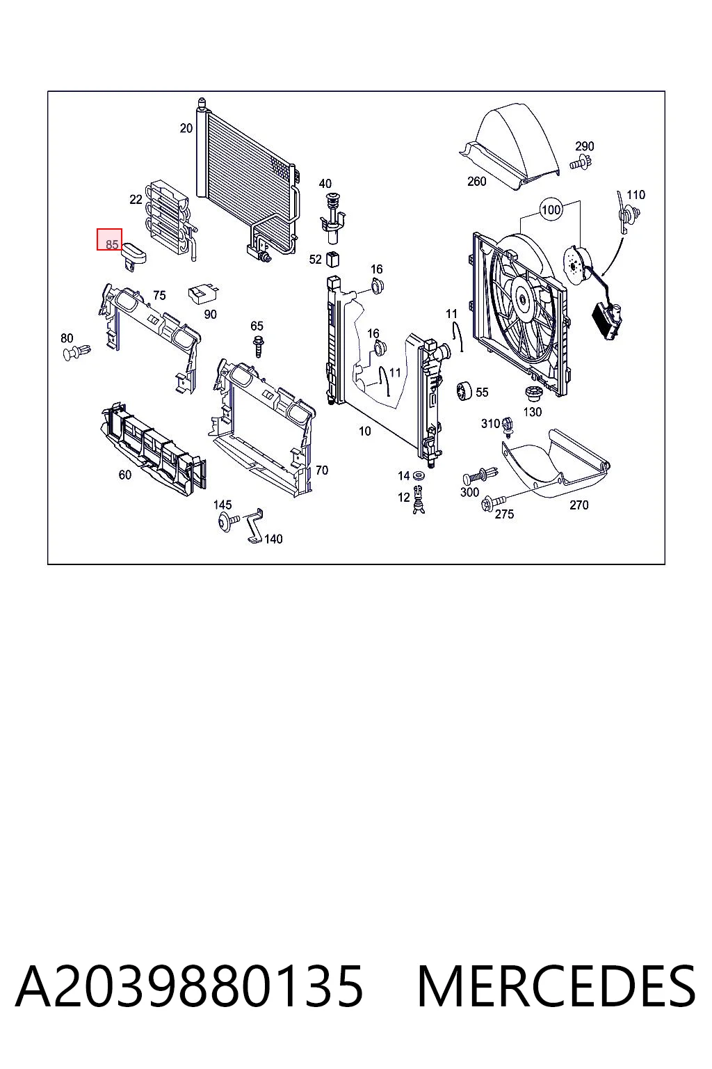 A2039880135 Mercedes