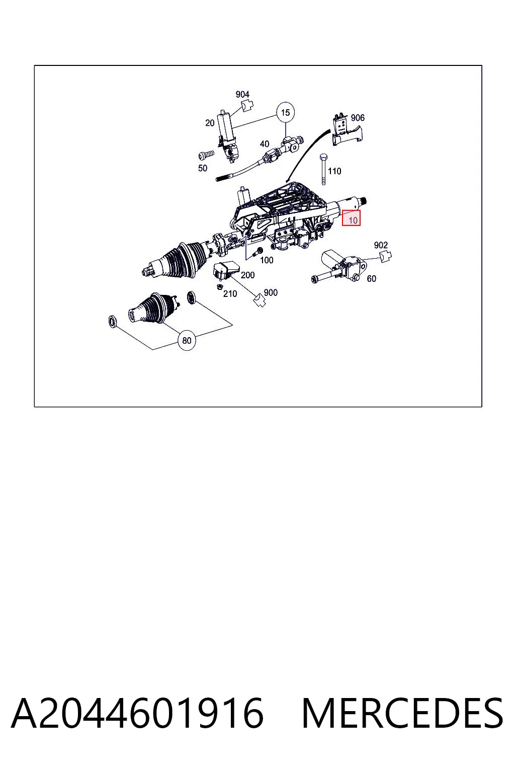 Compre Coluna da direção Mercedes C 