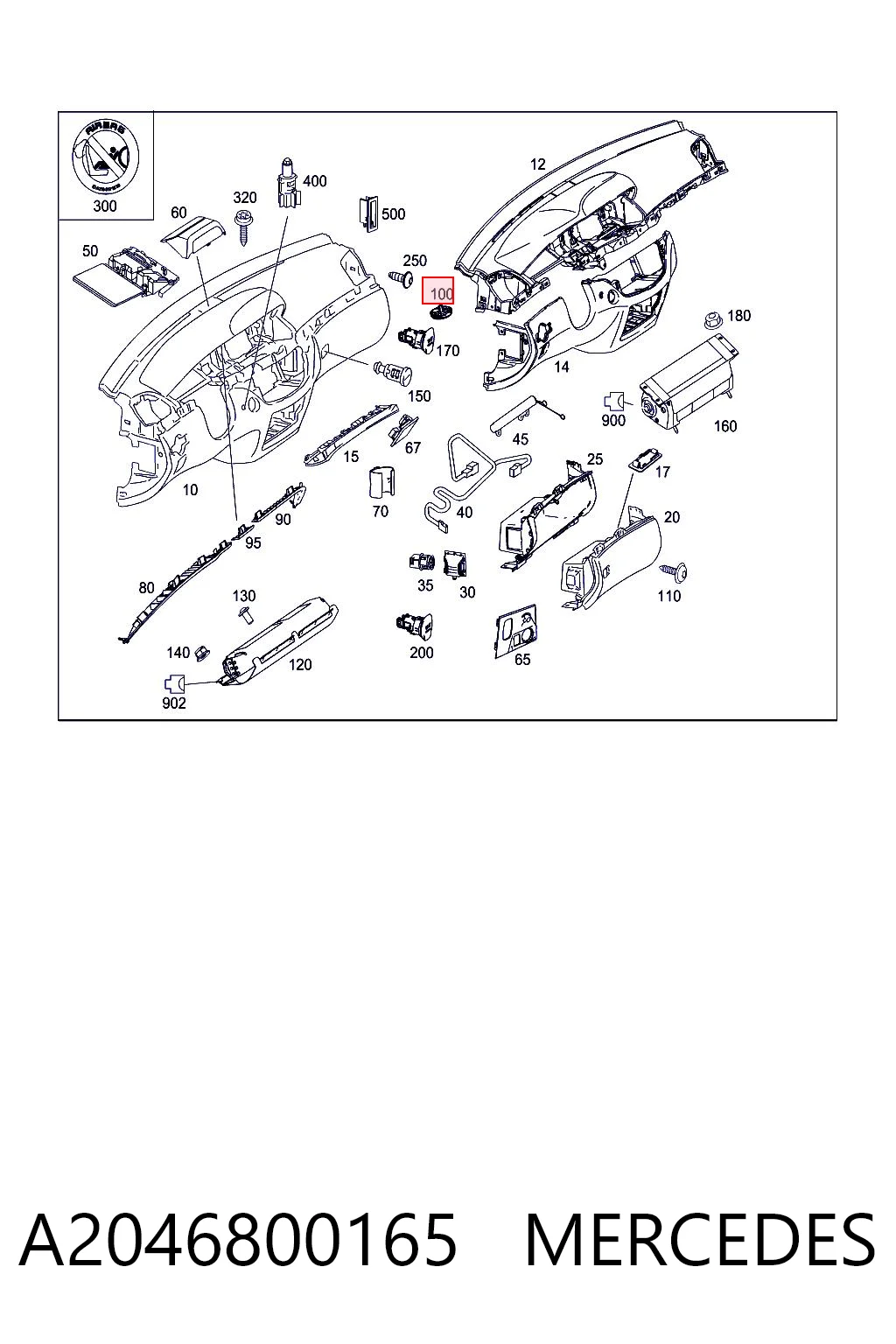 A2046800165 Mercedes