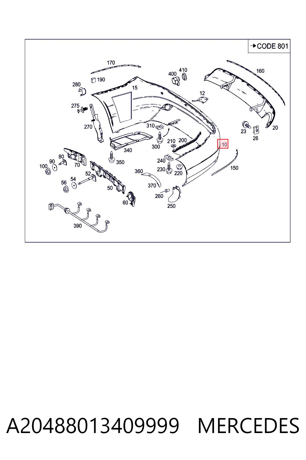 A20488013409999 Mercedes