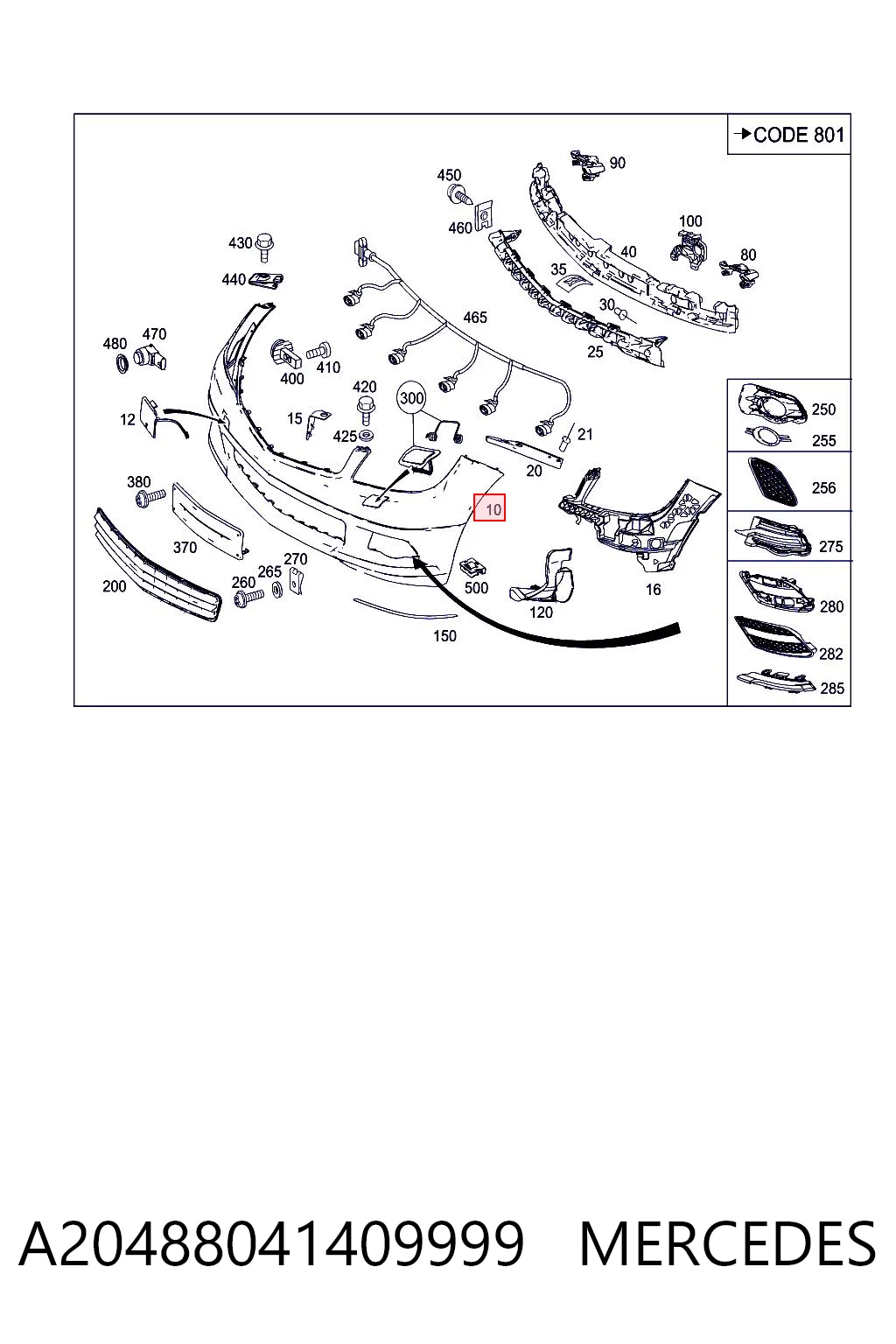 A20488041409999 Mercedes