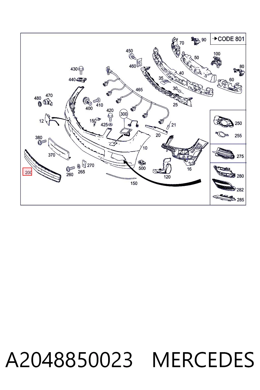 A2048850023 Mercedes