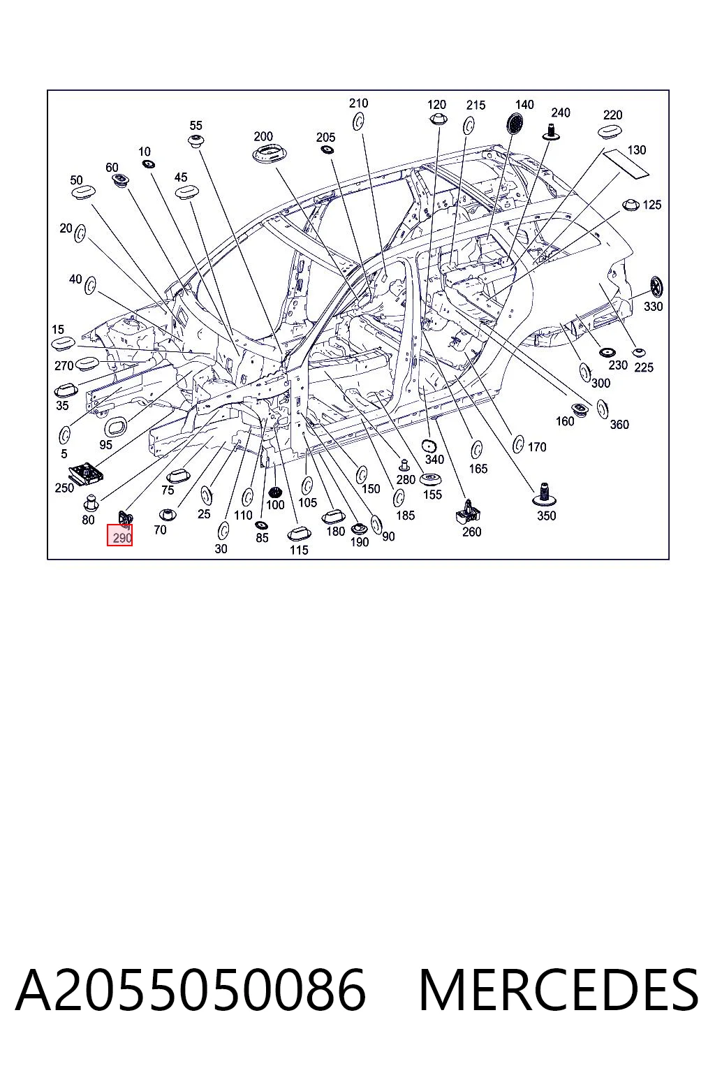 A2055050086 Mercedes