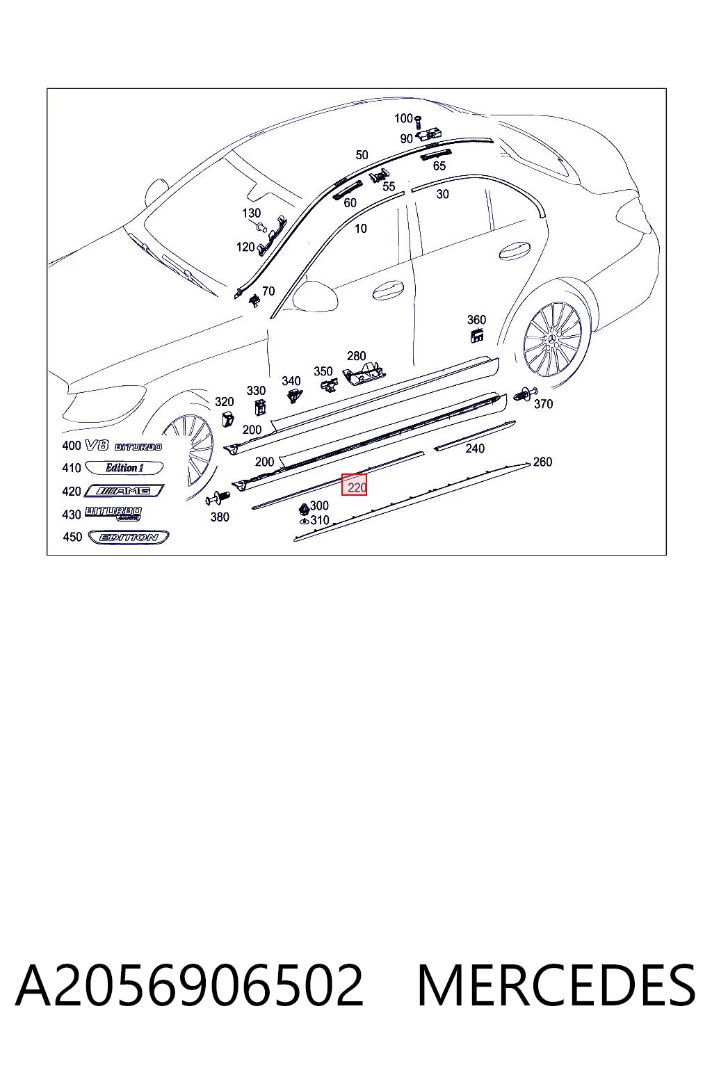A2056906502 Mercedes