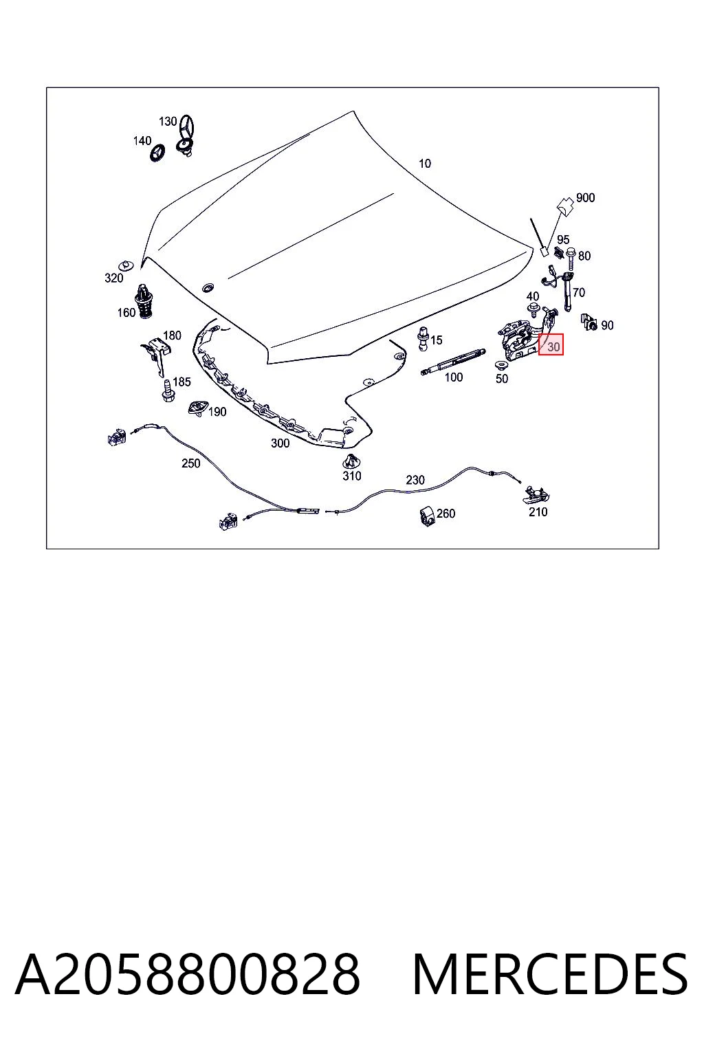 A2058800828 Mercedes