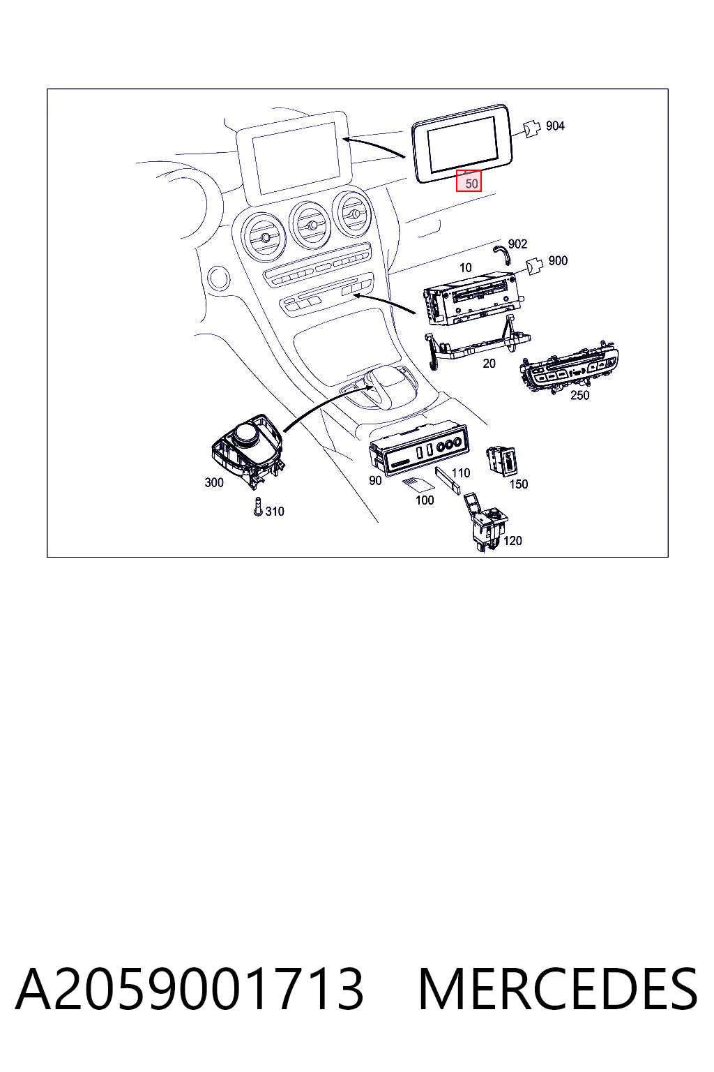 A2059001713 Mercedes