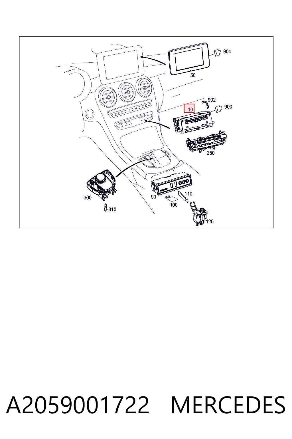 A2059001722 Mercedes