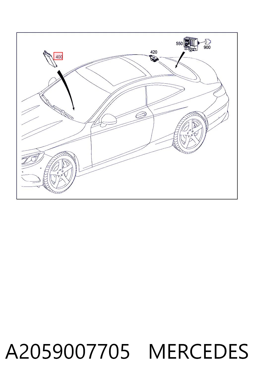 A2059007705 Mercedes