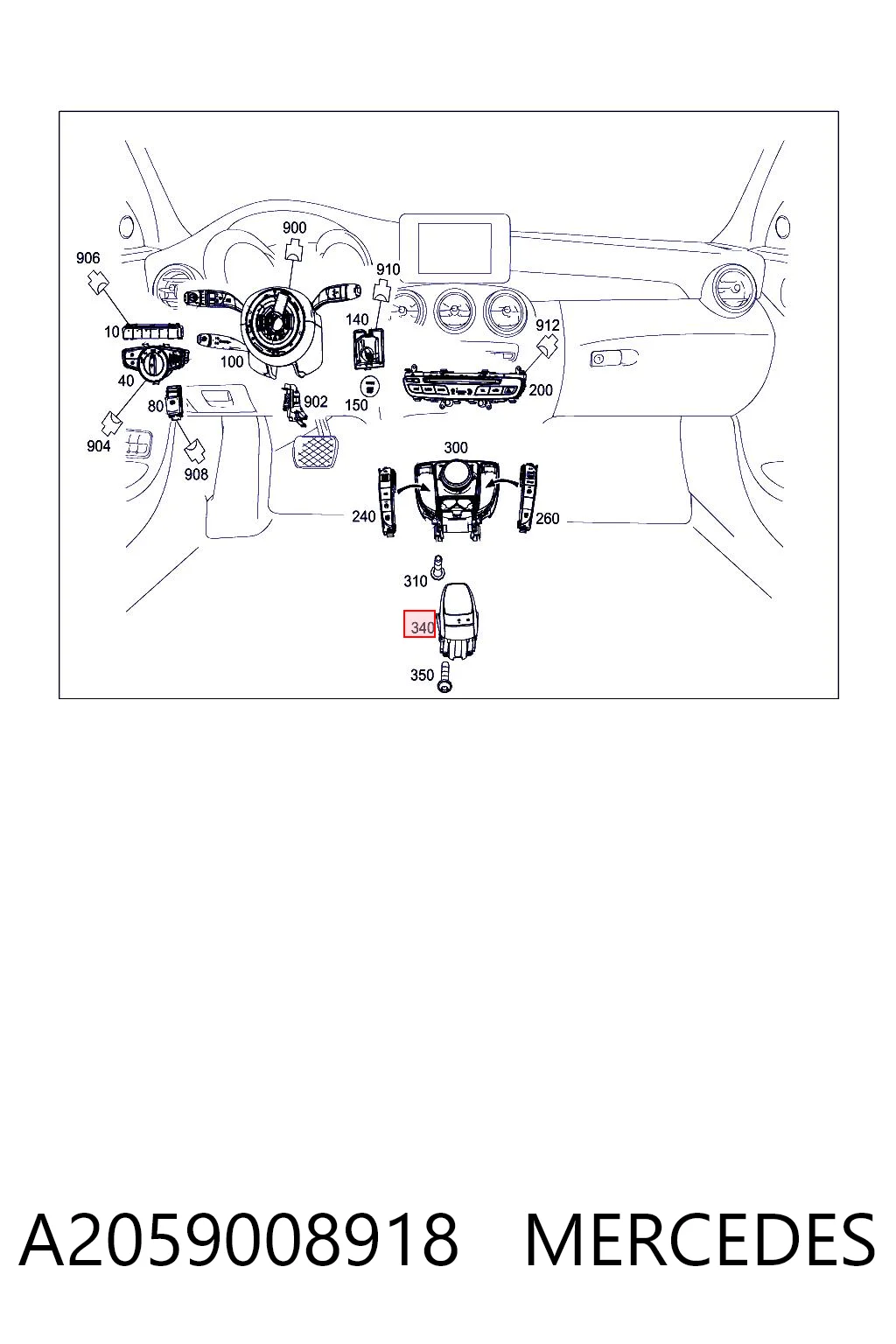 A2059008918 Mercedes