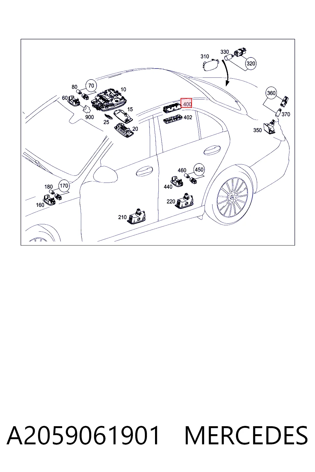 A2059061901 Mercedes