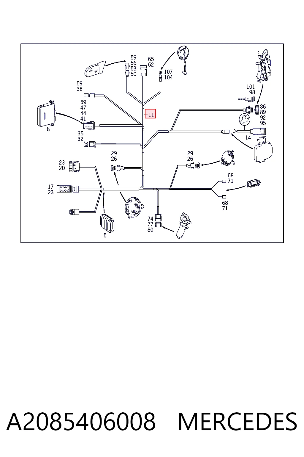 A2085406008 Mercedes
