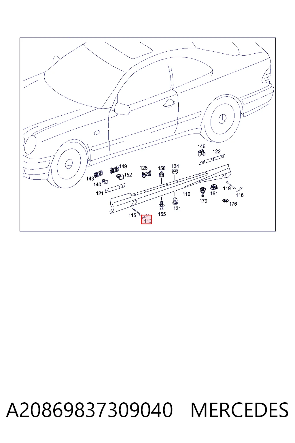 A20869837309040 Mercedes