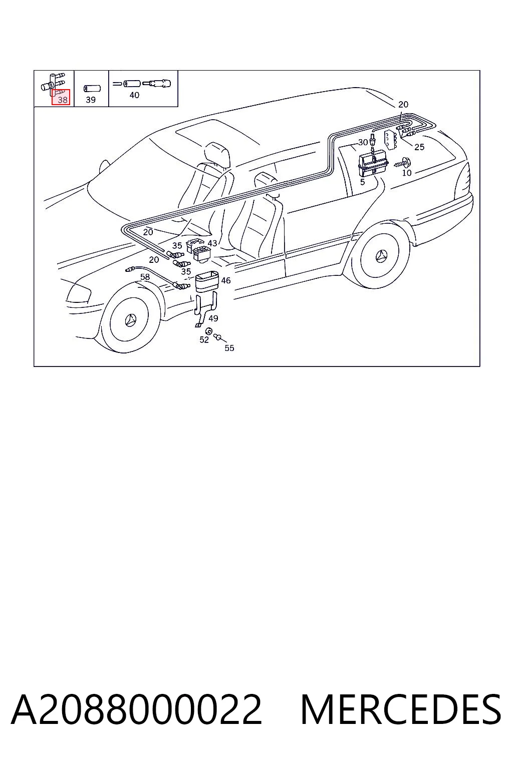 A2088000022 Mercedes