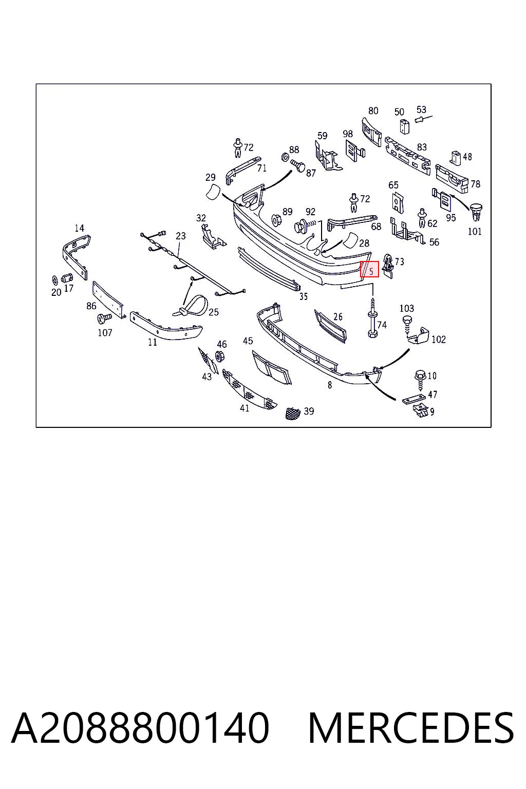 A2088800140 Mercedes