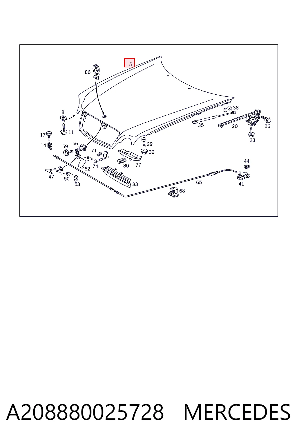Capota para Mercedes CLK  C208
