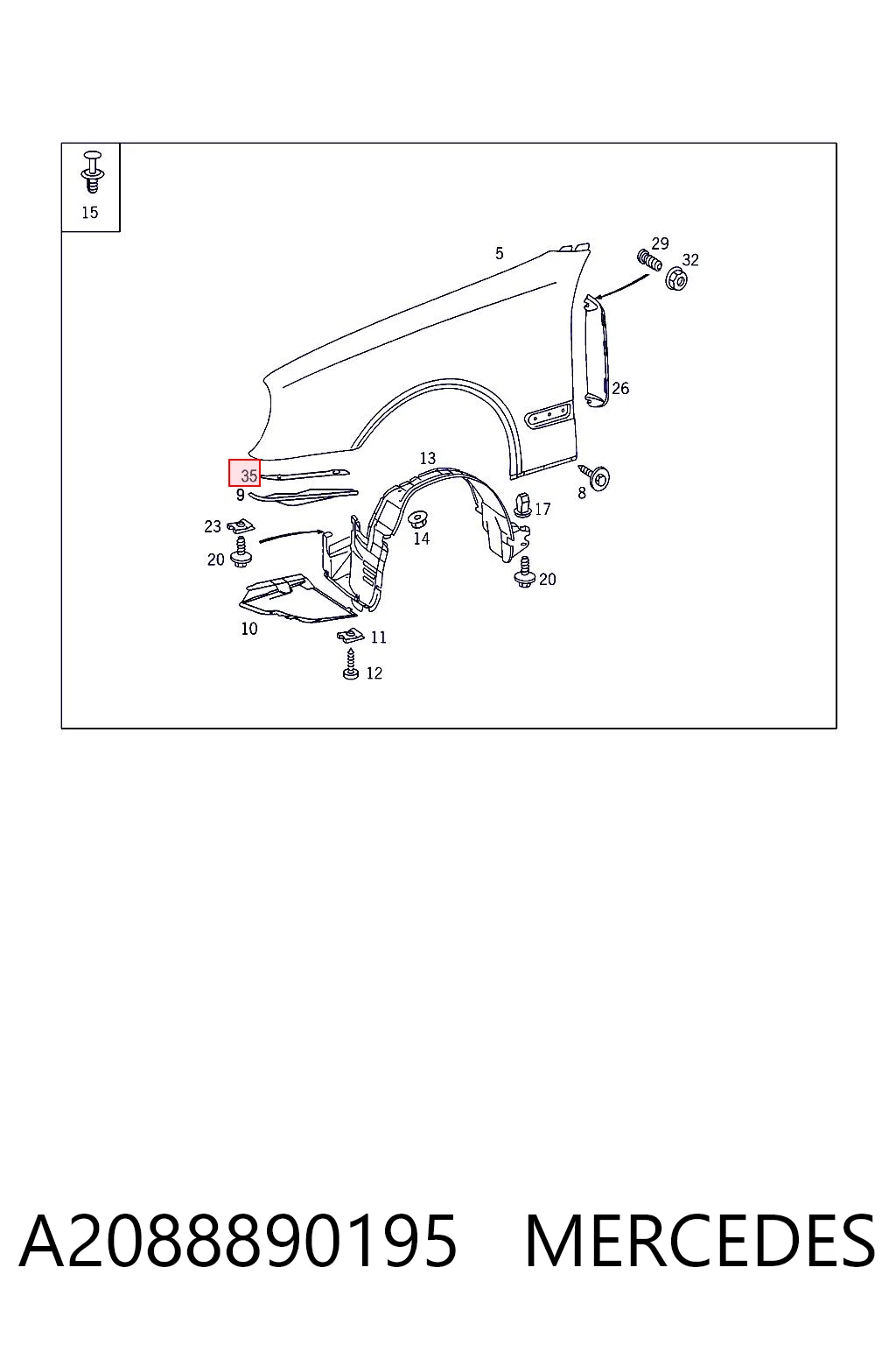 A2088890195 Mercedes