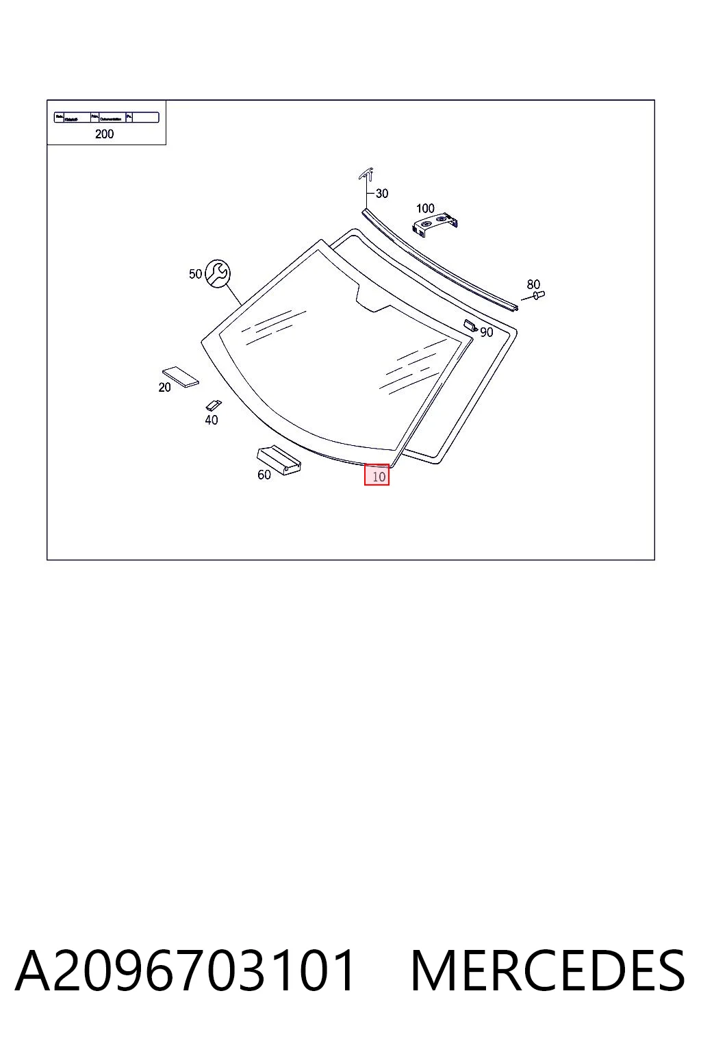 A2096703101 Mercedes