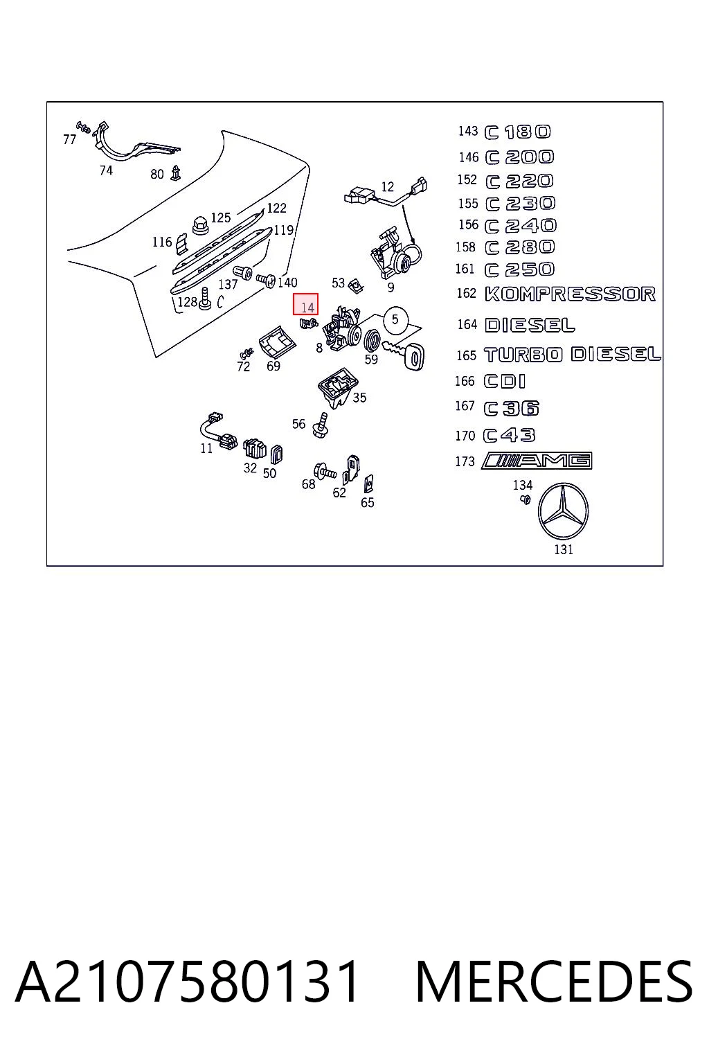 A2107580131 Mercedes