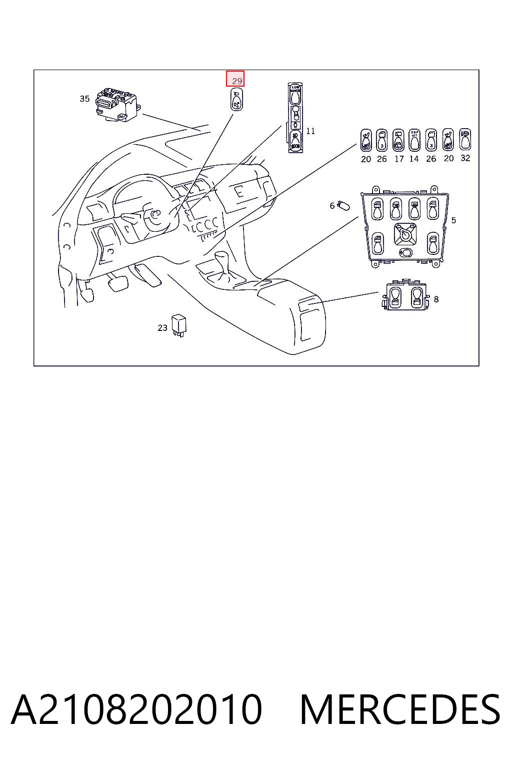 A2108202010 Mercedes