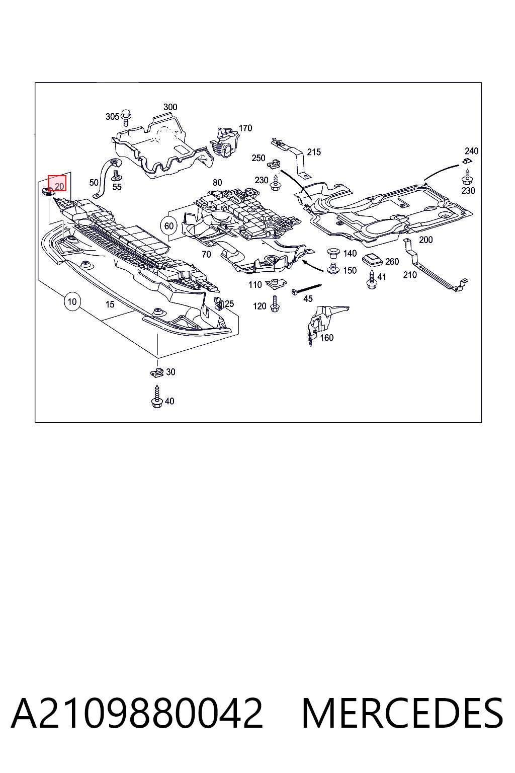 A2109880042 Mercedes 