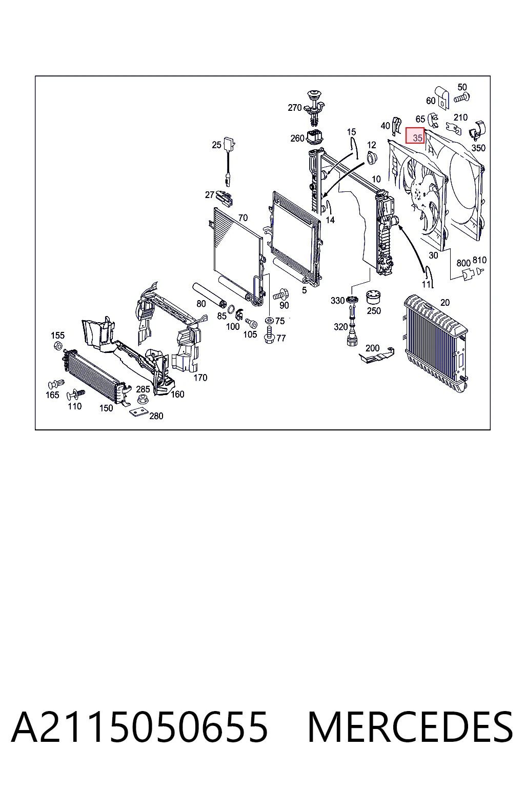 A2115050655 Mercedes