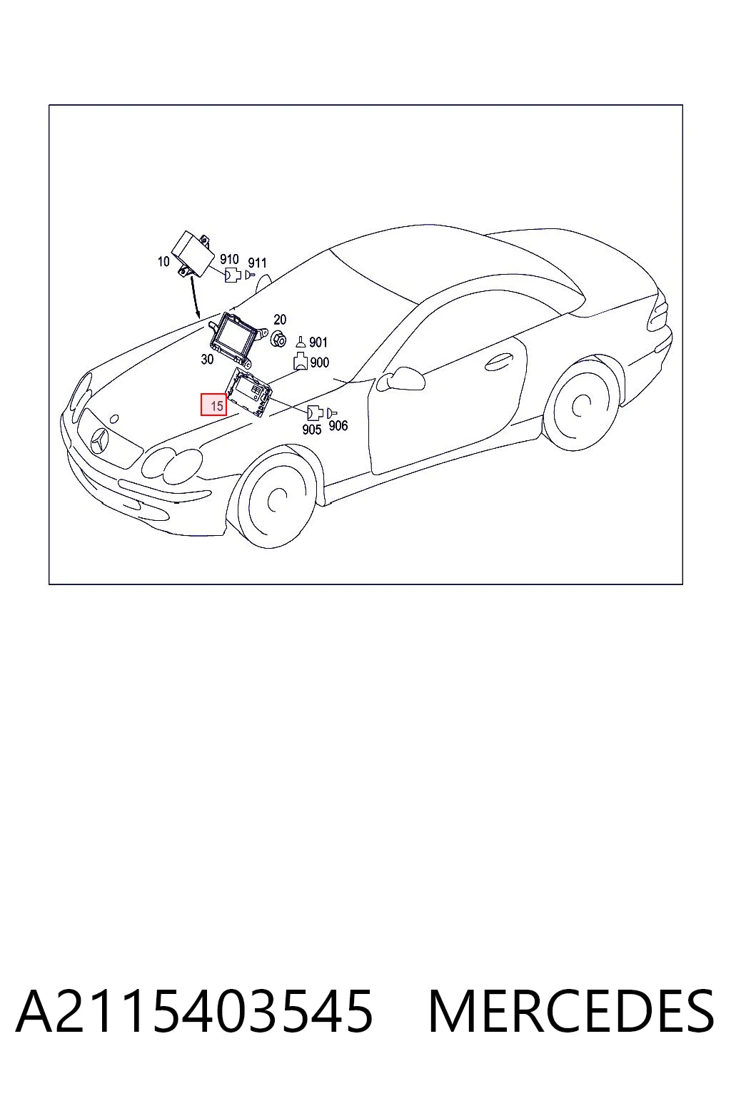 A2115403545 Mercedes