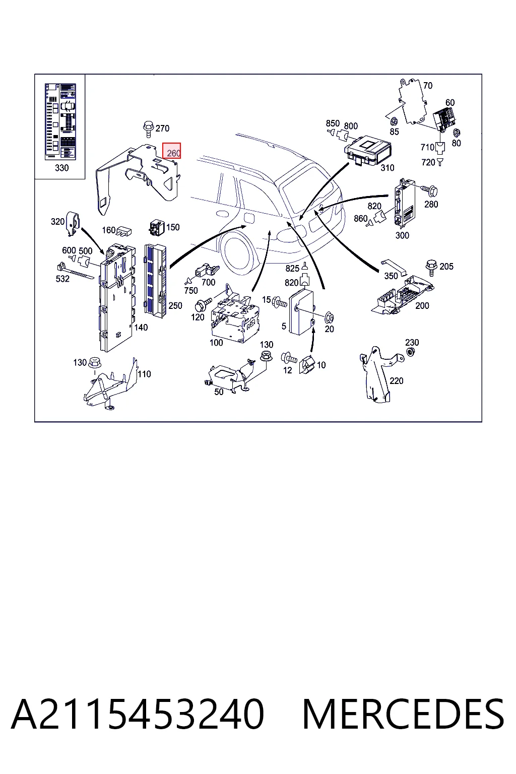 A2115453240 Mercedes