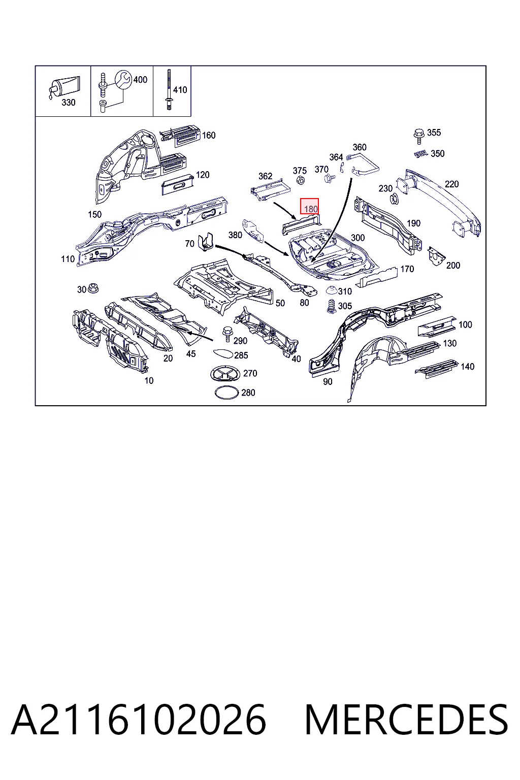 A2116102026 Mercedes