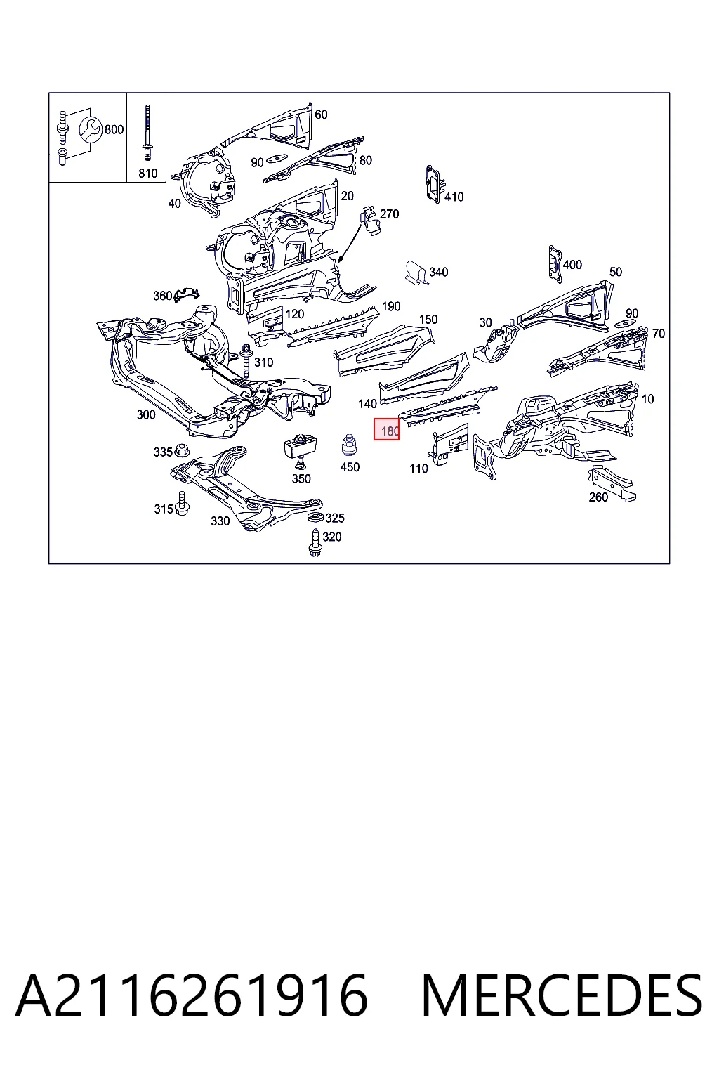 A2116261916 Mercedes