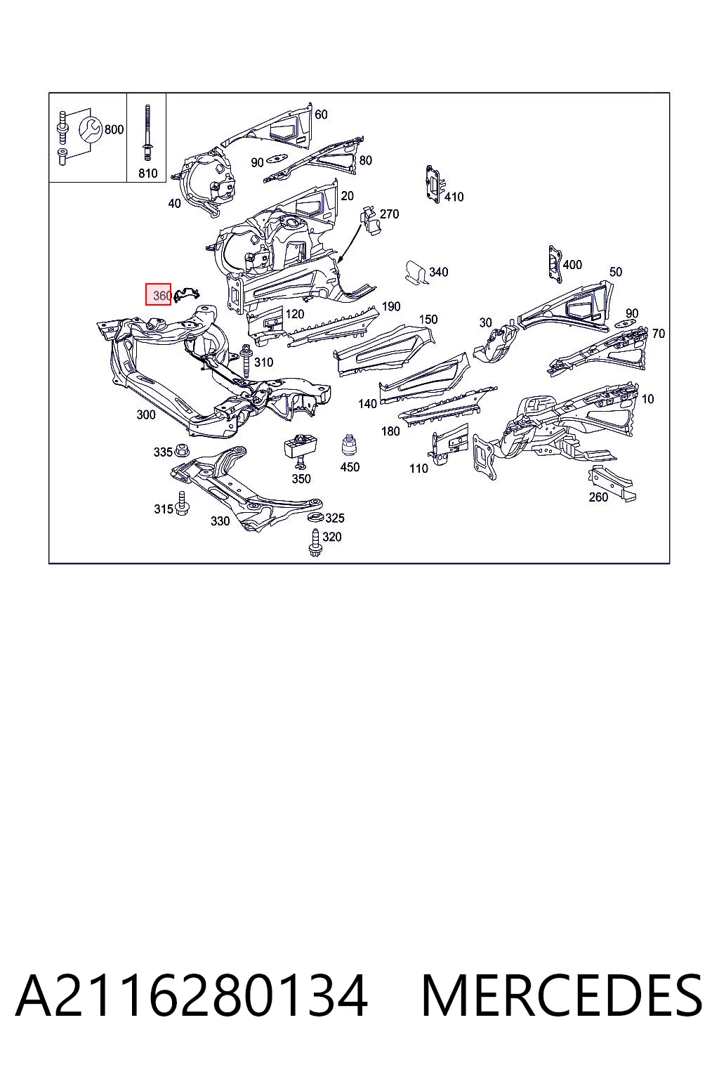 A2116280134 Mercedes