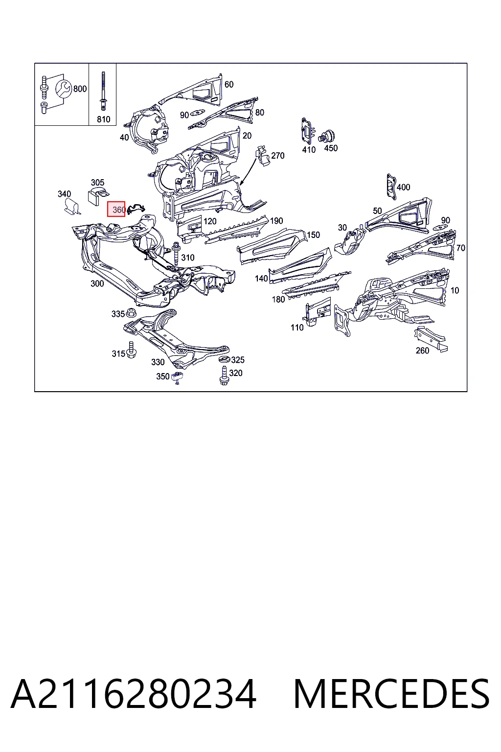 A2116280234 Mercedes