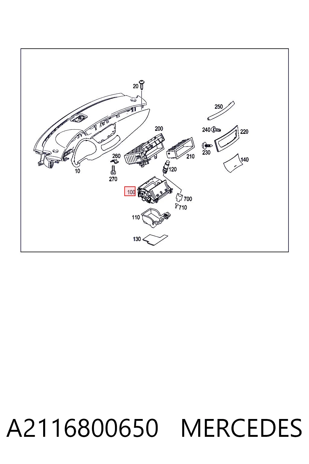 A2116800650 Mercedes
