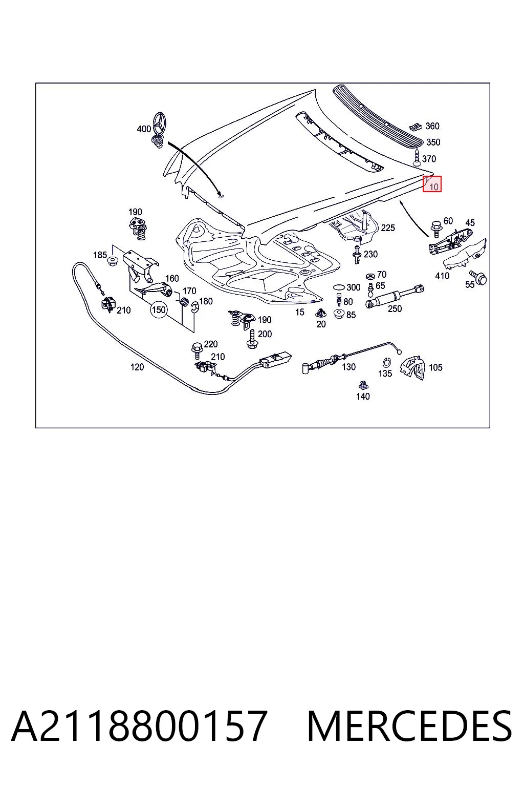 Capota para Mercedes E  S211