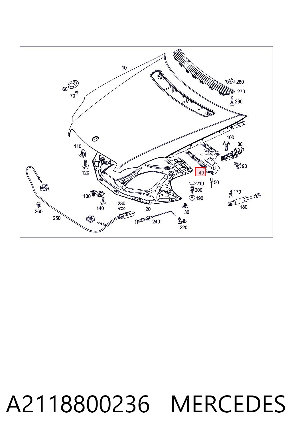 A2118800236 Mercedes