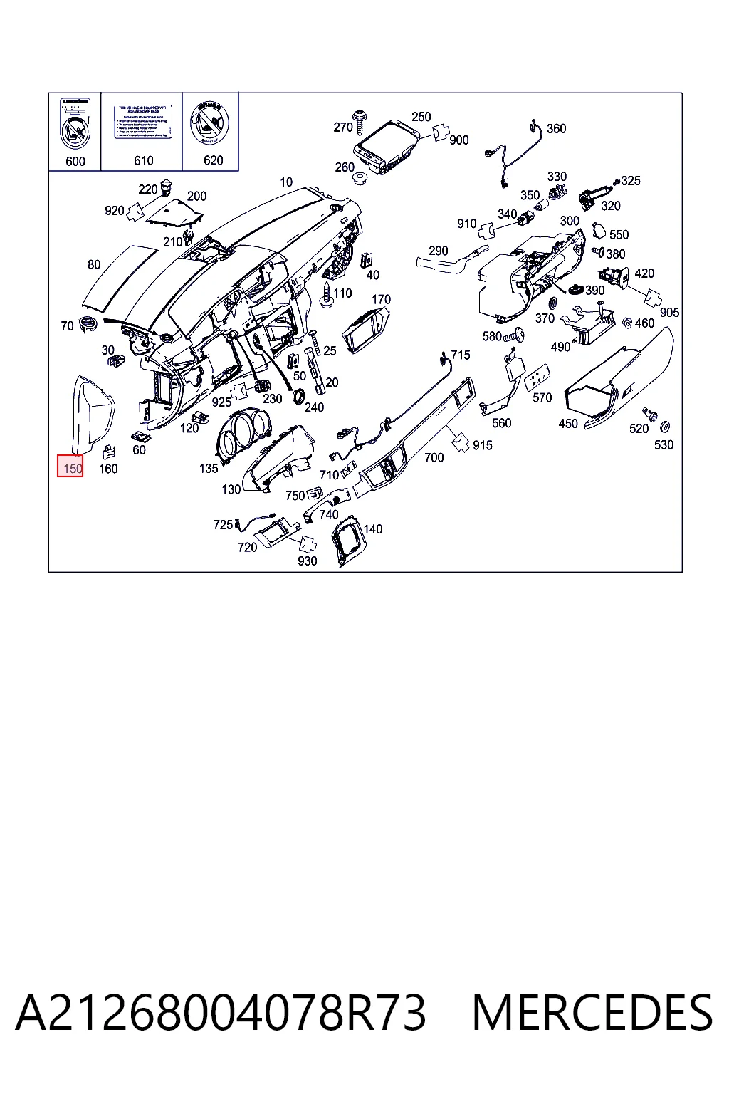 A21268004078R73 Mercedes