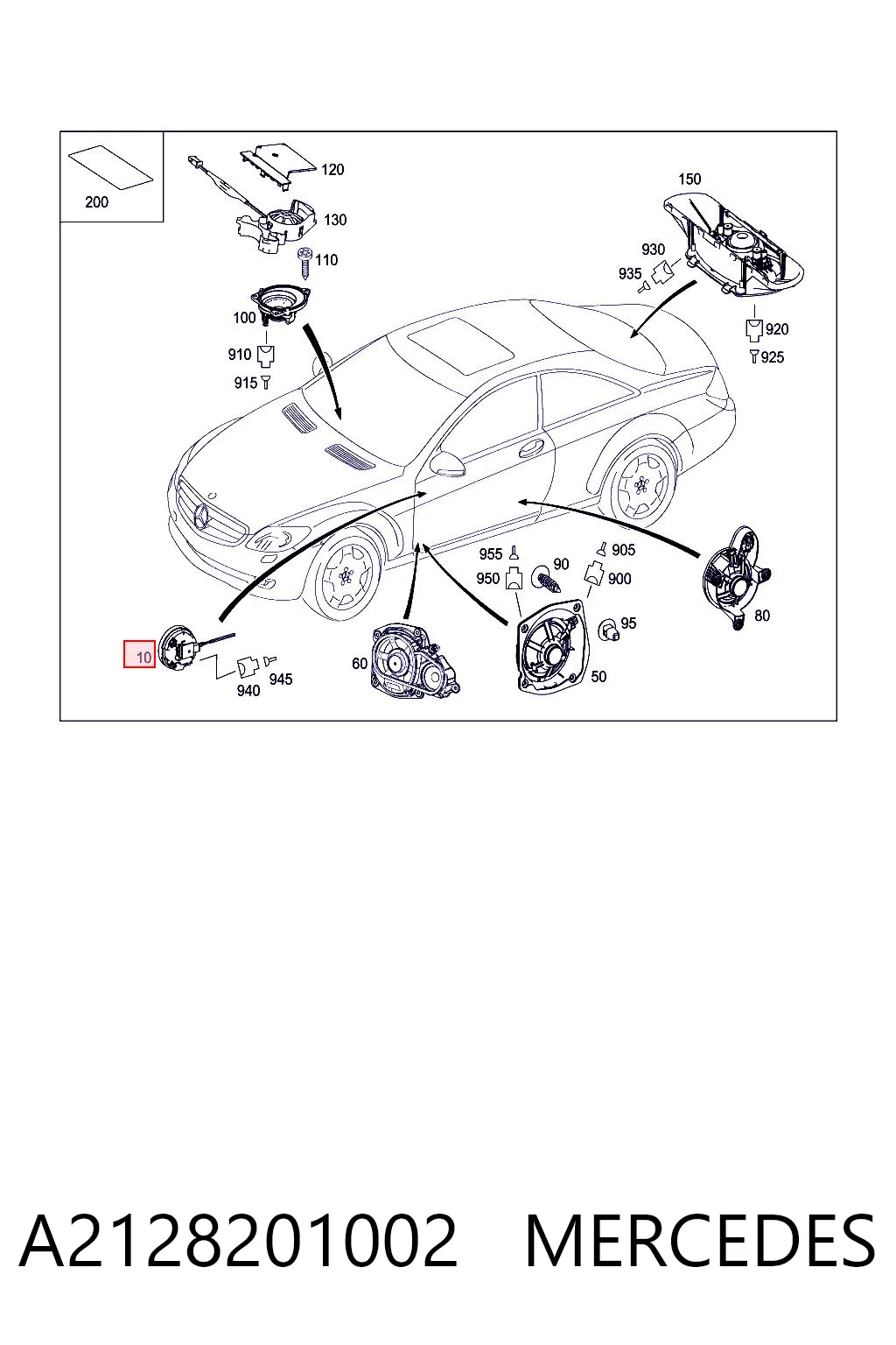 A2128201002 Mercedes