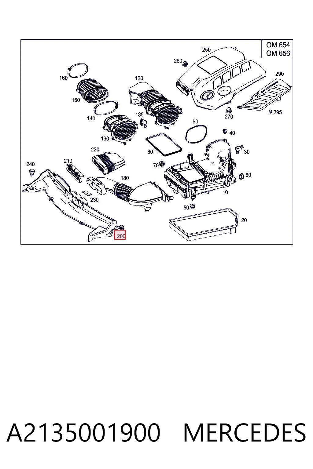 A2135001900 Mercedes