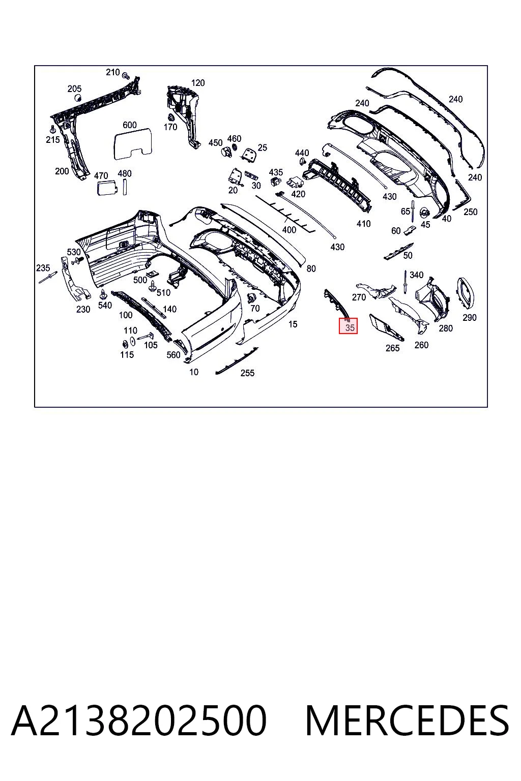 A2138202500 Mercedes
