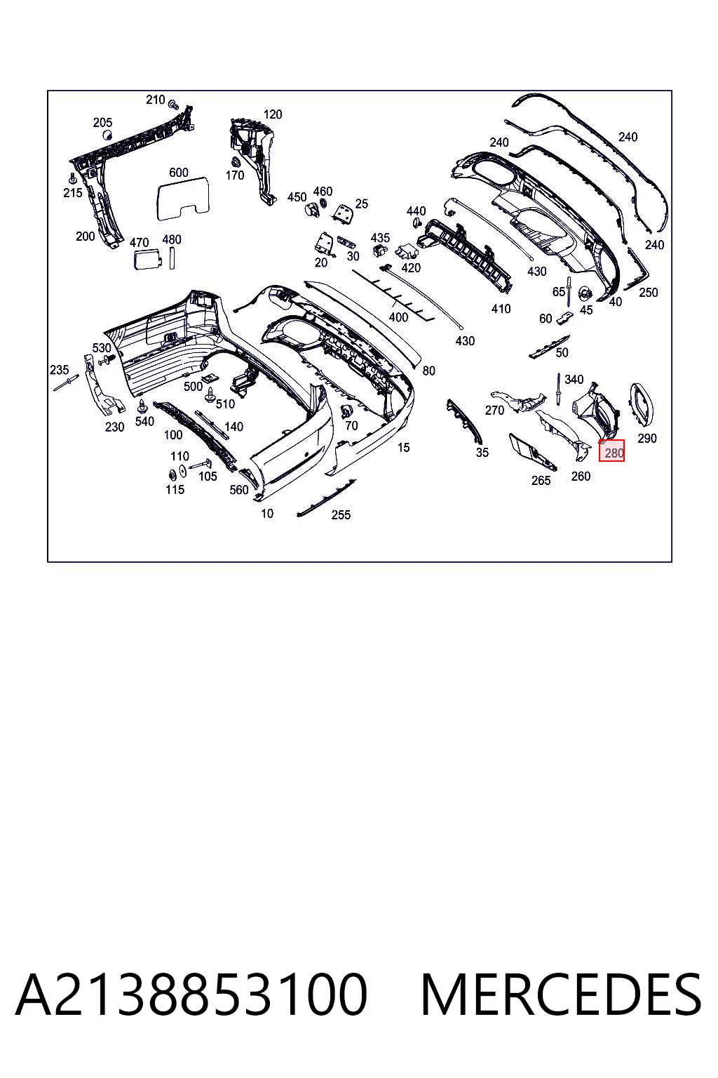 A2138853100 Mercedes