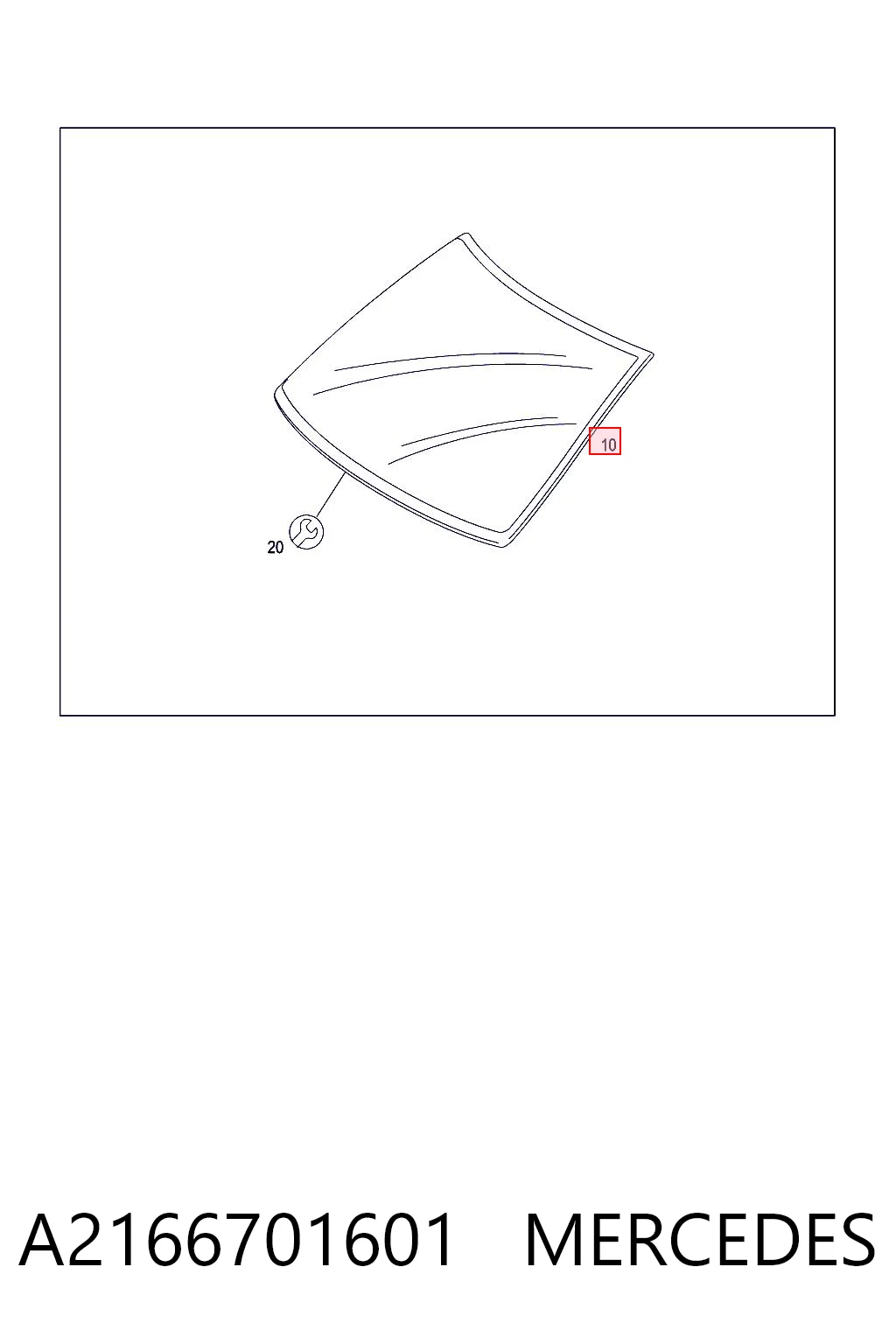 Pára-brisas para Mercedes S  C216