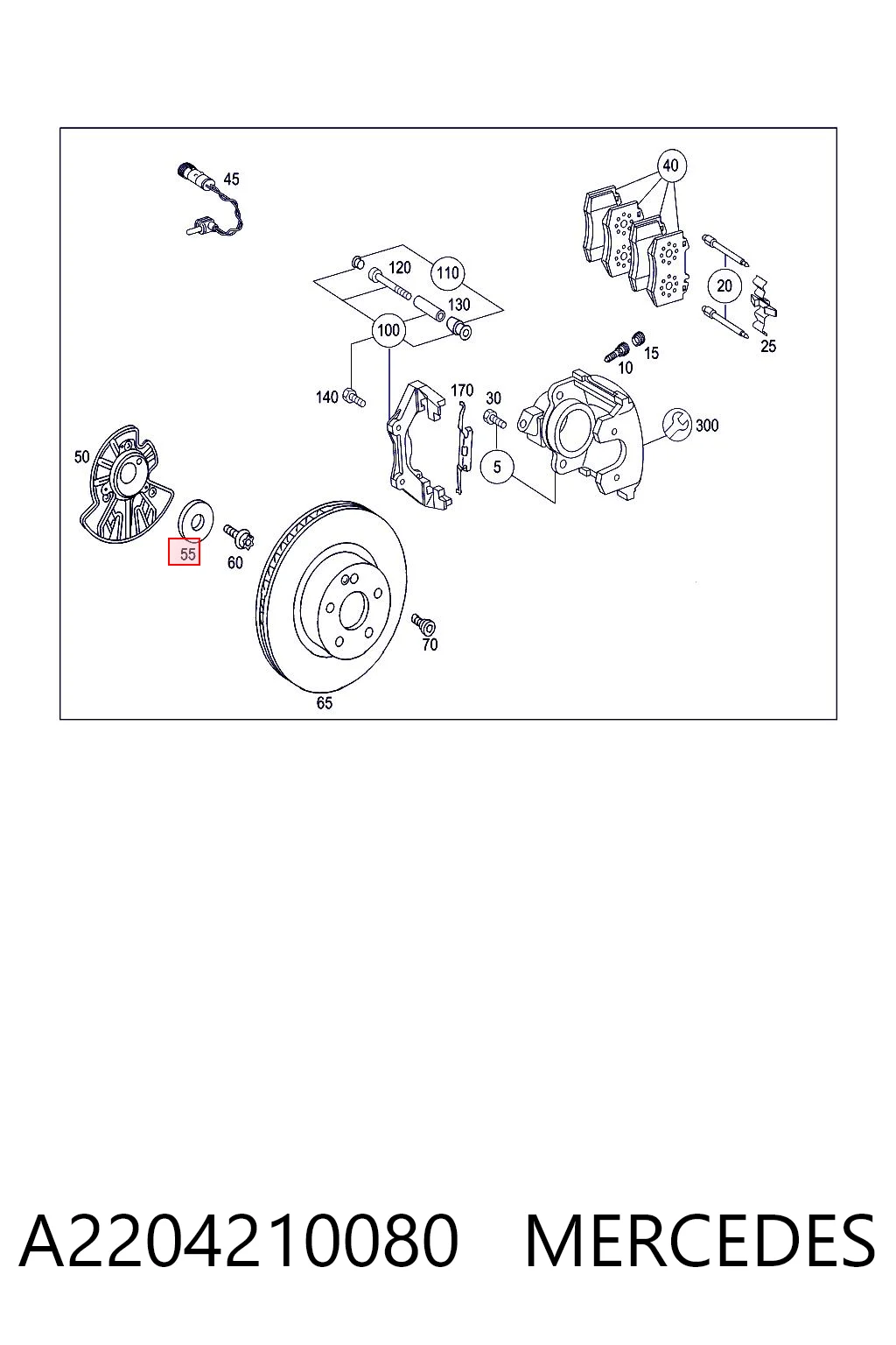 A2204210080 Mercedes