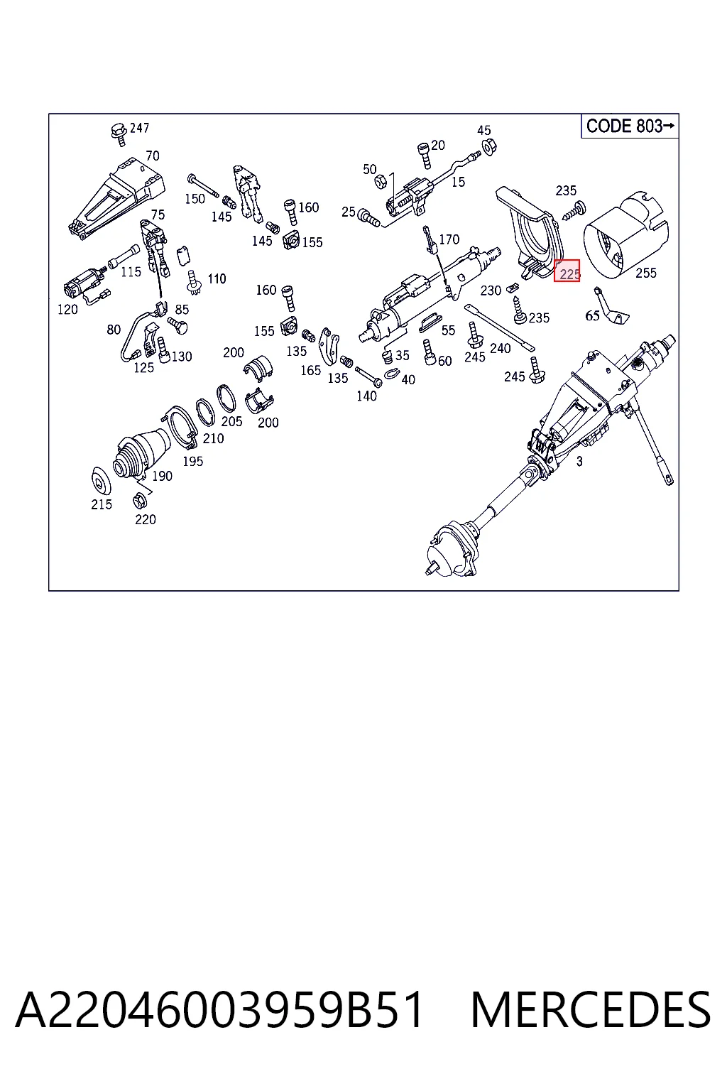 A22046003959B51 Mercedes