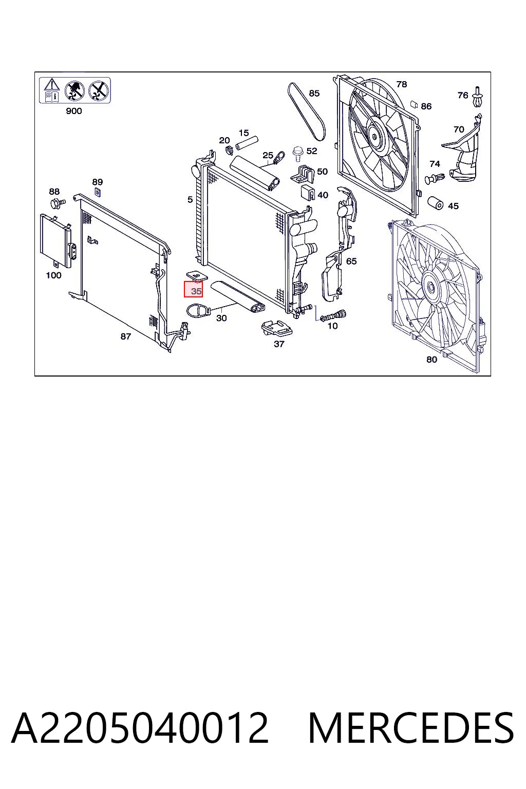 A2205040012 Mercedes