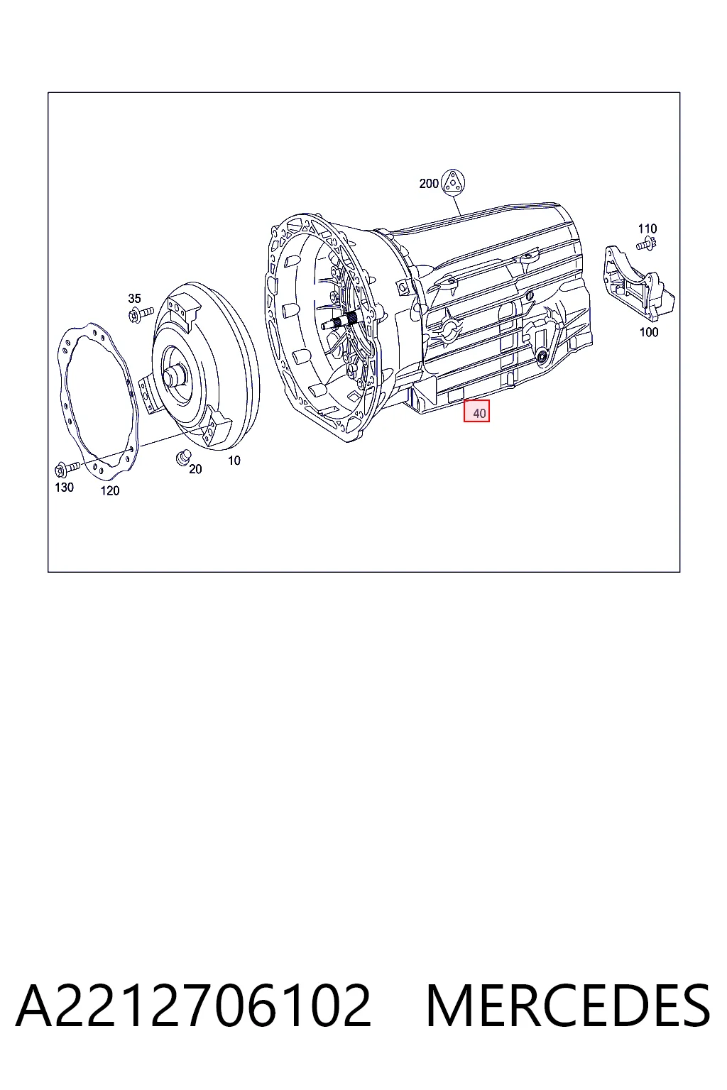 Caixa Automática de Mudança montada para Mercedes CLS  C219